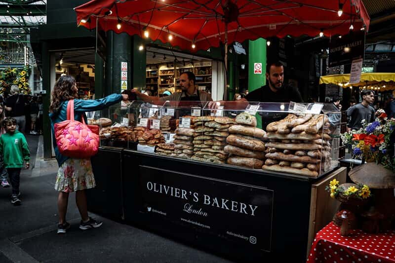 An image of the Olivier's Bakery pop-up tent.